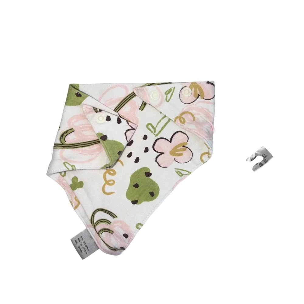 Unbranded Bandana Bibs Baby OS Multicolor Excellent 8 Pack Cotton Snap Closure